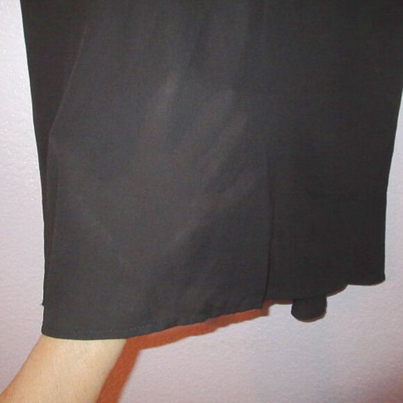 Vtg Y2K Sheer Mesh Tunic Top Size S Lace Neck Tie Back Steampunk Grunge Goth 90s - Picture 3 of 7